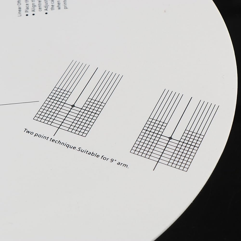 Piastra di Calibrazione in Vinile LP Anti-Scivolo per Distanza dello Strumento di Regolazione del Giradischi