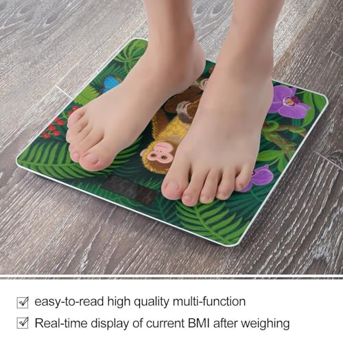 Báscula digital de baño con diseño de mono 400lb miniatura 5