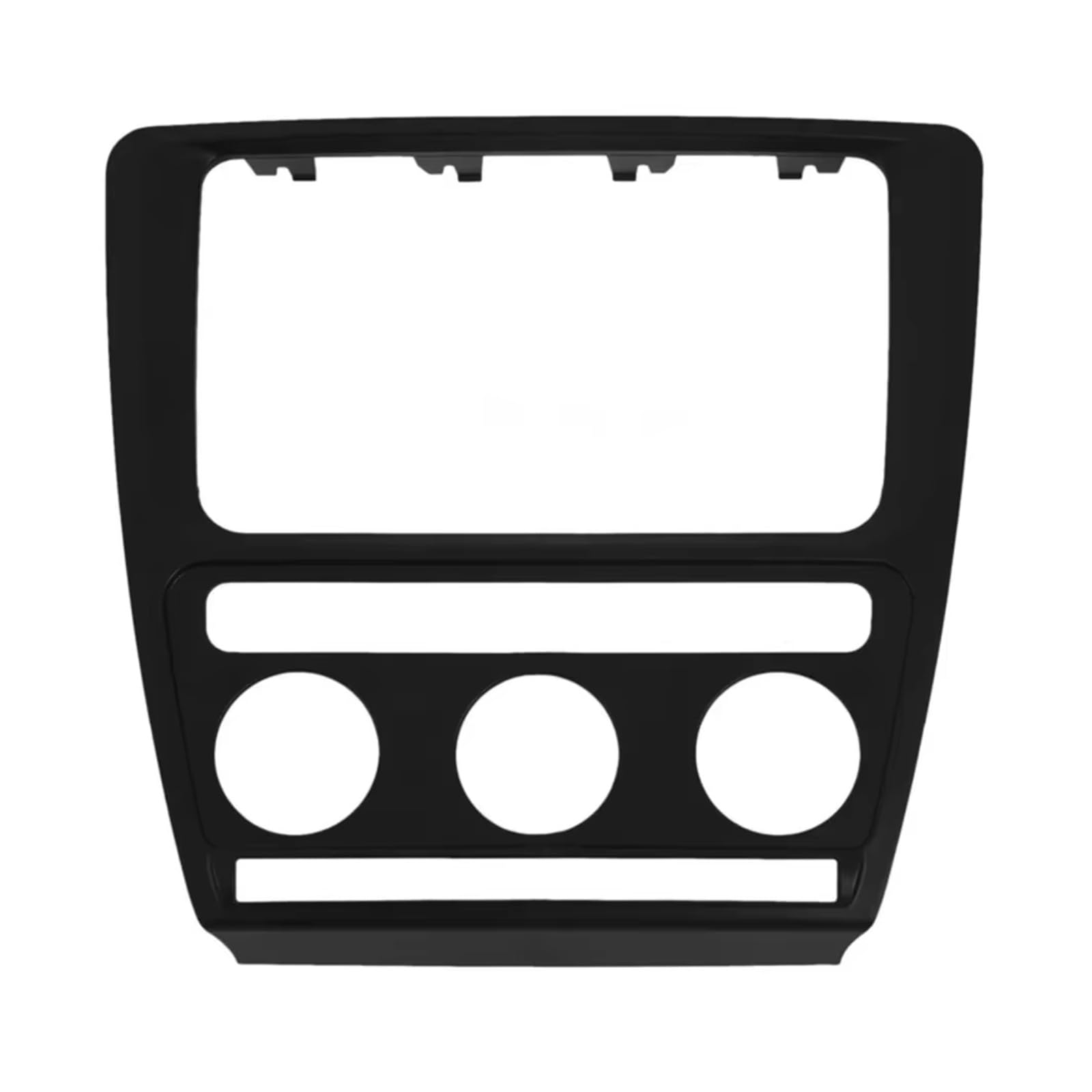 Fascia Marco Marco Placa Frontal Radio Coche Marco Panel GPS 2 DIN Accesorios Interior Coche Repuesto para Skoda para Octavia 2004-2007 2008 2009 2010 Juego Panel Radio