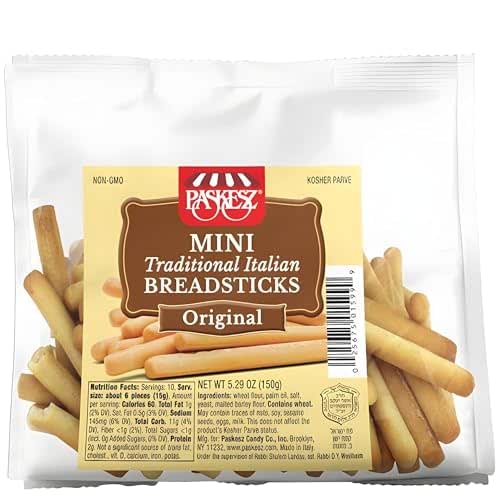 Snacktery Mini Breadsticks Original Grissini, 5.29 Ounce, 4 Packs