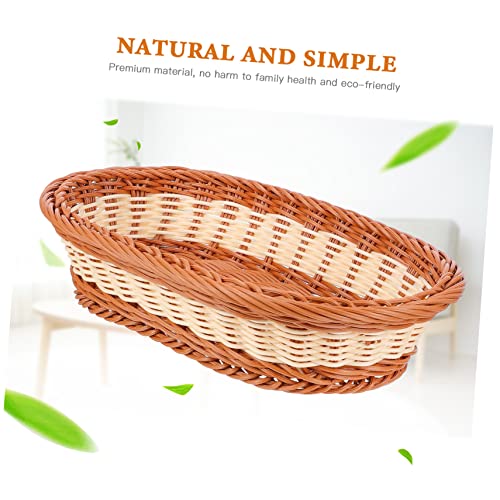 Luxshiny 1 Peça Cesta De Armazenamento De Tecido Decoração De Mesa Bandejas De Frutas Decoração De V