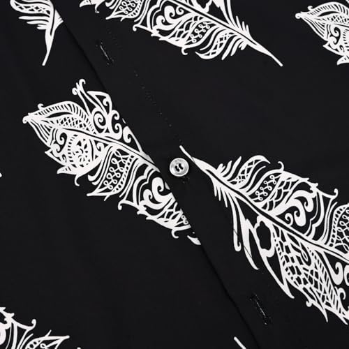 Image of Hawaiian Shirt for Men Tropical Shirts Summer Beach Button Down Short Sleeve Luau Aloha Floral Cruise Vacation Outfit 2026