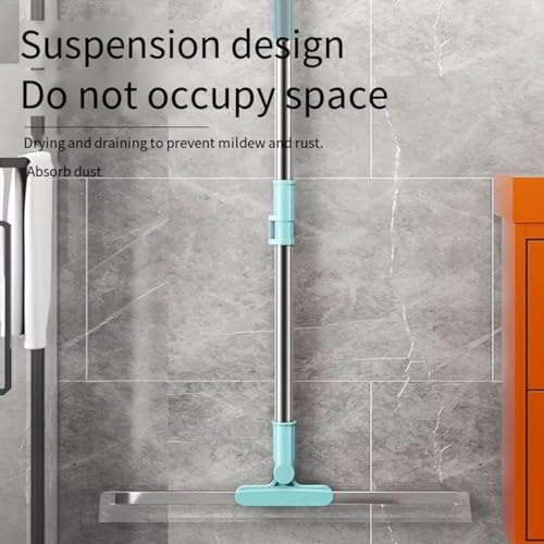 Image of Magic Broom Sweeper Silicone Floor Wiper - Multipurpose Wipers for Bathroom Floor, Glass, Kitchen & Home Cleaning - Long Handle Floor Scrubber, Window Cleaner & Cleaning Tools for Home