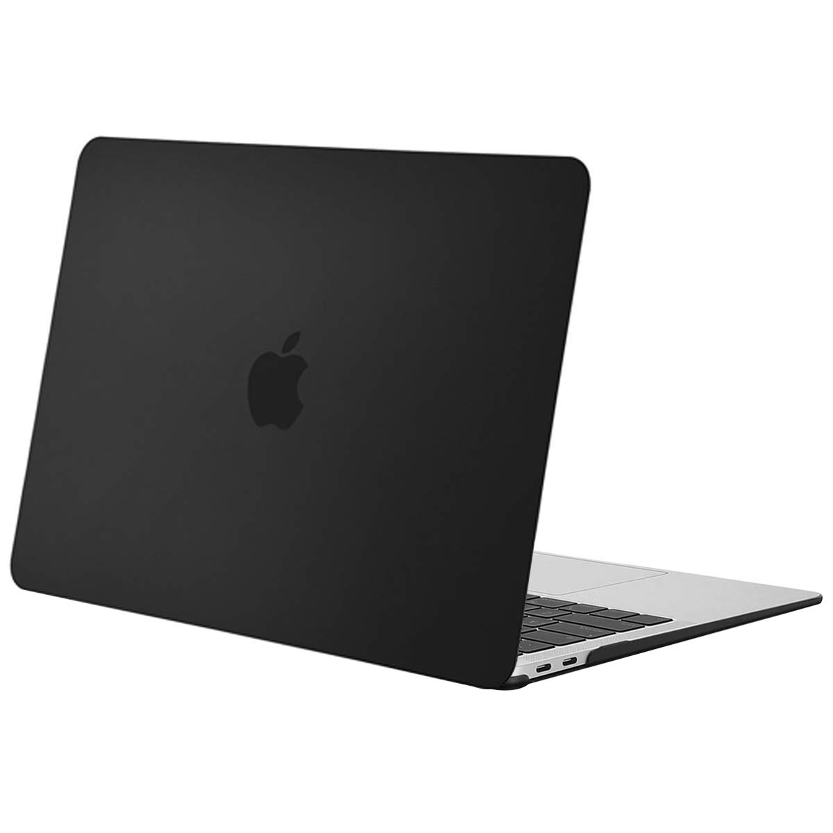 MOSISO Coque Compatible MacBook Air 13 Pouces M1 2021-2018 Retina Display Touch ID, Rigide A2337 A2179 A1932, Noir
