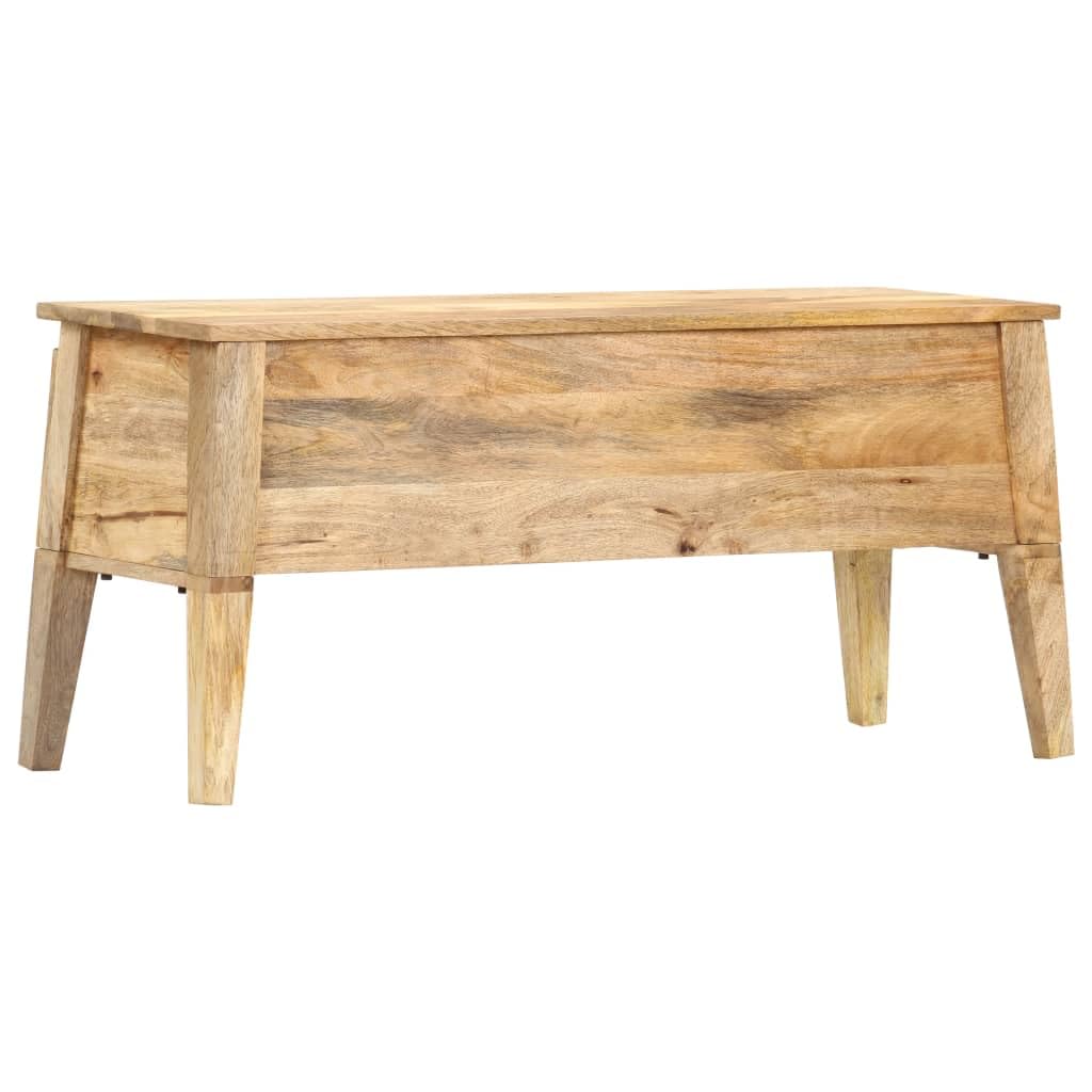 Caja de Almacenamiento 99 x 35 x 48 cm Mango de Madera Maciza, Espacio de Almacenamiento para Estantería, Ropa, Armario