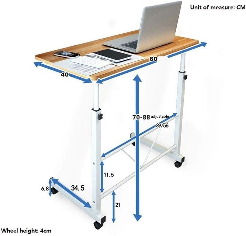 Table de lit bureau debout mobile pour espace restreint et studio - 3