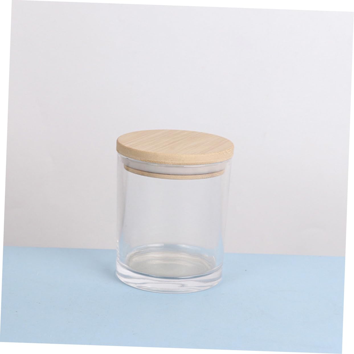 HOODANCOS 5sets Transparent Glass Candle Jars with Lids for Scented Candles for Home Decoration and Spice Storage