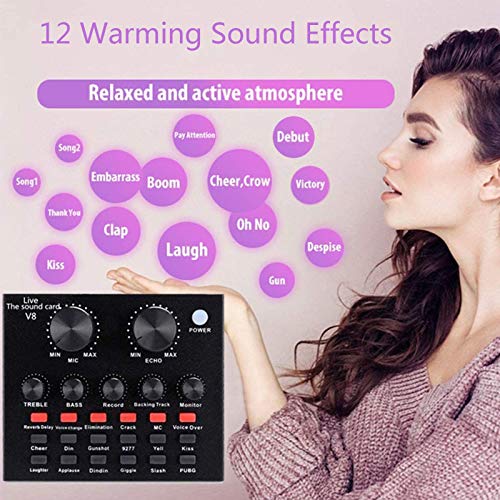 Pacchetto Microfono a condensatore BM-800 e Mixer Audio a 2 canali: Set Completo di Attrezzature per DJ e Home Studio per Registrazione, Karaoke e Streaming Liv