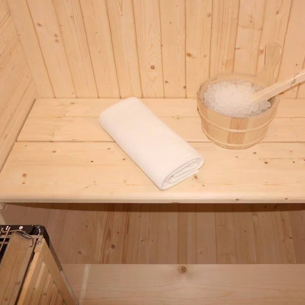 Home Deluxe Sauna extérieur Cube S 194x120 cm épicéa poêle inclus pour 2 personnes