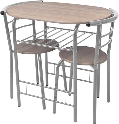 Moderno juego de mesa de desayuno con taburetes, muebles de cocina MDF que ahorran espacio para apartamentos, cafeterías y pubs (marco de hierro