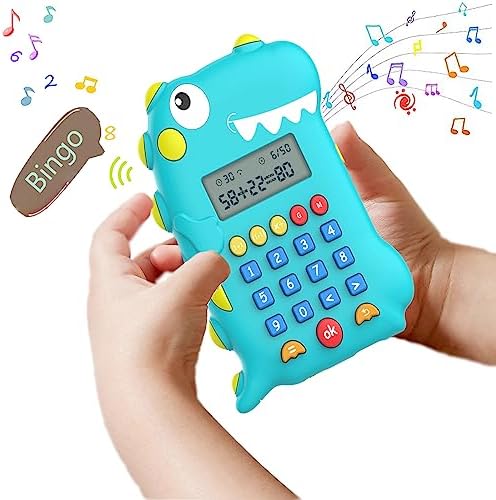 Dinosaur Kids Toys for 3+ Year Old Boys 4-10, Dinosaurs Talking Math Games Machine Educational Learning Toys for Kids Ages 4-6,Ideas 4 5 6 7 8 9 10 11 12 Year Old Boy Gifts for Kids