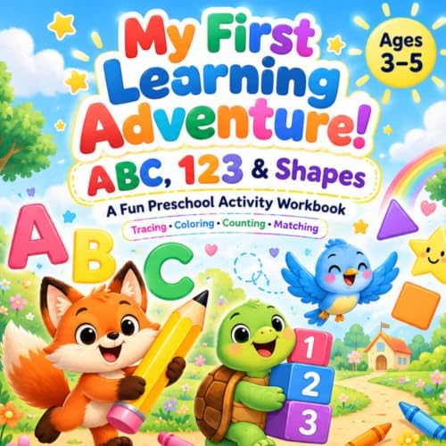 My First Learning Abc My First Learning Adventure!: ABC, 123 & Shapes: A Fun Preschool ...