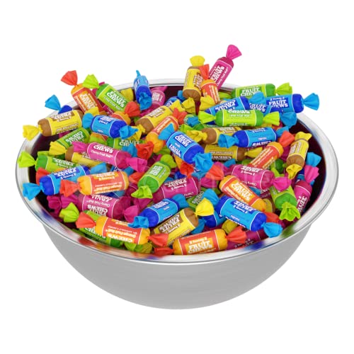 Tootsie Roll Fruit Chews By Cambie | 2 Pounds Of Assorted Chewy Fruit Candy In Cherry, Lemon, Lime, Orange And Vanilla | Mouth Watering & Delicious | Repackaged Fresh In A Resealable Pouch | 2 Lbs #TOP3