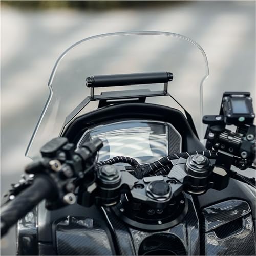 Moto support navigation GPS NMAX155 levier montage avant scooter gris - 3