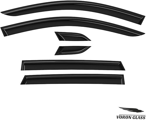 Miniatura 7 de Voron Glass Protectores de lluvia extra duraderos con cinta adhesiva para Nissan Rogue Sport 2017-2023, deflectores de ventana, viseras de ventana