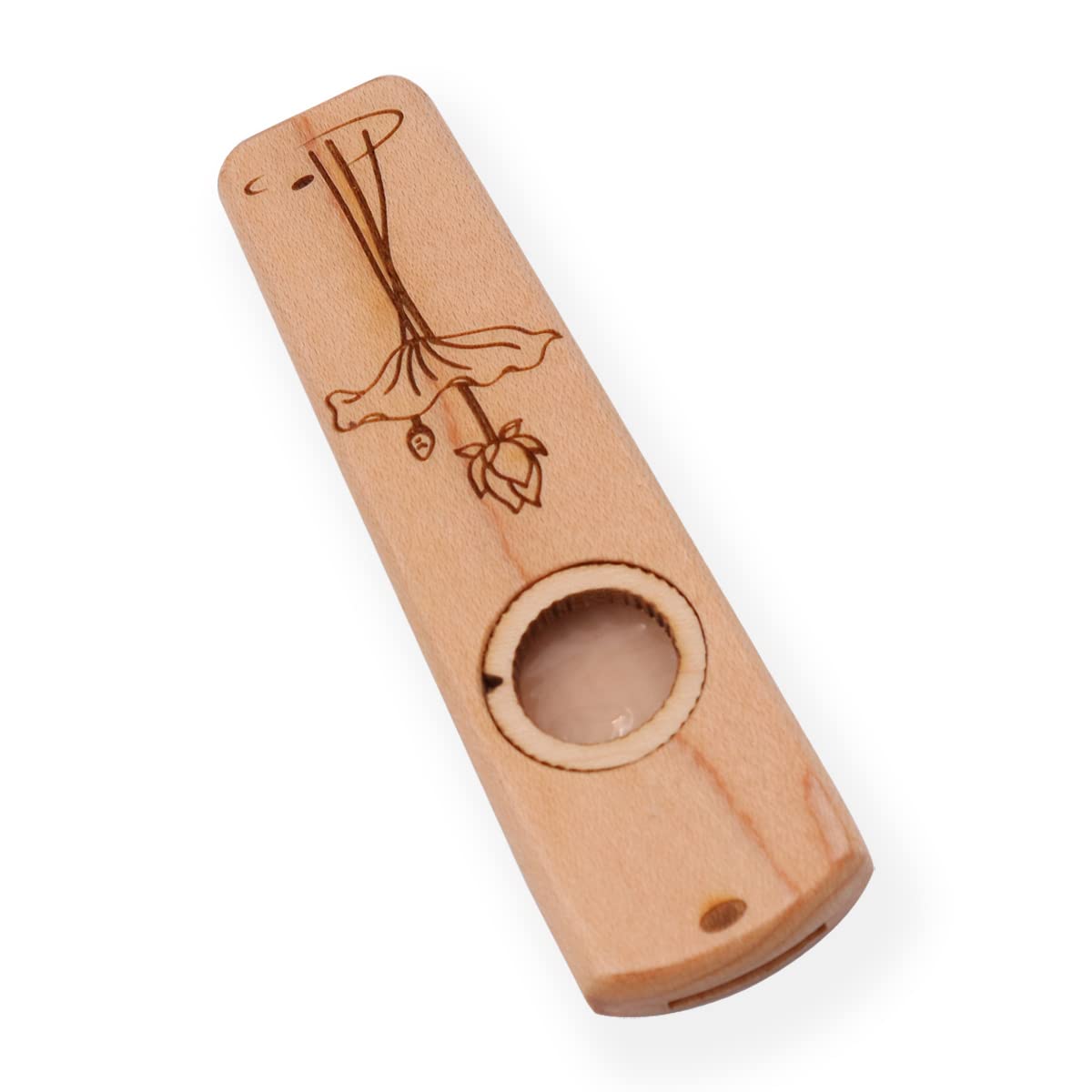 Bois Kazoo Portable En Bois Kazoo Guitare Ukulélé Accompagnement Instrument À Vent Avec Boîte Cadeau En Métal (A)