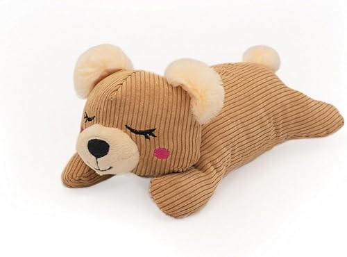 Miniatura 9 de ZippyPaws Snooziez con Shhhqueaker - Juguete para perros de cocodrilo con chirriantes silenciosos, juguetes silenciosos para cachorros para perros