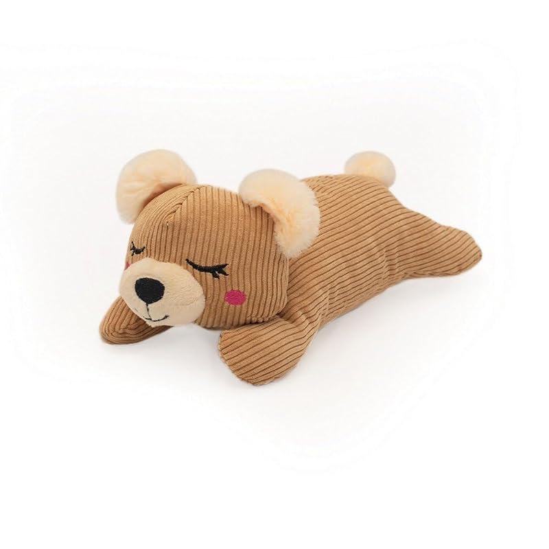 Brinquedo de Pelúcia para Cães com Shhhqueaker Silencioso Urso ZippyPaws – 1 Unidade
