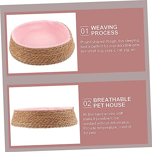 GANAZONO Cama De Vime Para Animais De Estimação Cama Para Gatos E Cachorrinhos Almofada De Dormir Qu