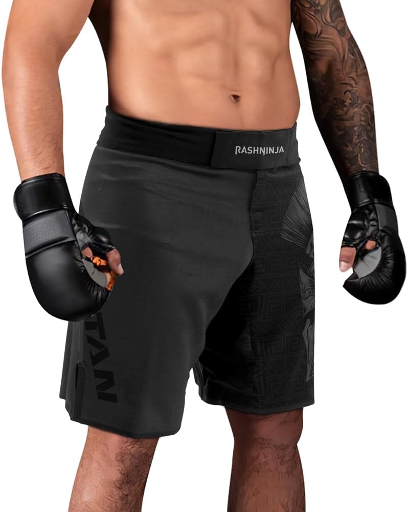 Spartan Men’s BJJ Shorts – MMA Fight Shorts for No-Gi Grappling and Combat Sports
