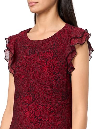 Image of Tommy Hilfiger Womens Polyester Spandex Pattern Sheath Midi Layered Dress