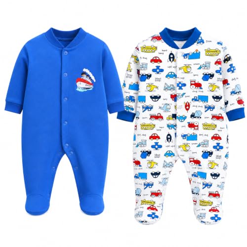 Image of EIO 100% Cotton Rompers Sleepsuits Jumpsuit Night Suits for Infants Newborn Baby Boys & Girls