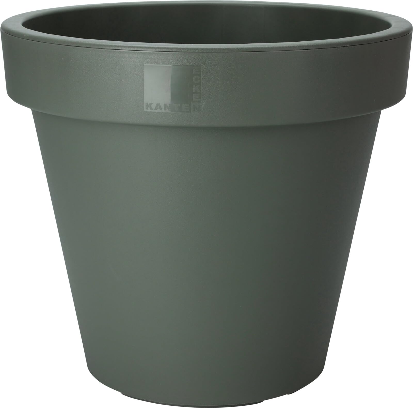 Muddy Hands Large Plant Pot Outdoor Garden Round Flower Tree Plastic Planter (Ø - 50cm, Dark Green)