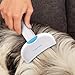 Fumeister Pet Undercoat Deshedding Tool for Dogs - Wide Curved Undercoat Brush for Effortless Pet Deshedding, Loose Hair Remover for Dogs & Cats (Blue)