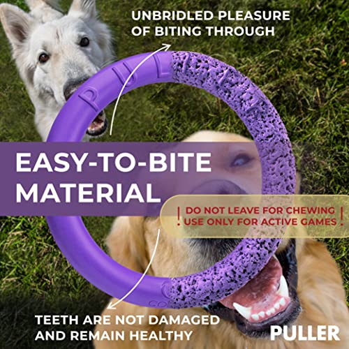 Puller Outdoor Dog Ring Toys - Dog Fetch Toy & Tug Of War Dog Toy For Small Medium Large Dogs - Dog Ball & Soft Dog Frisbee Alt - Outside Dog Yard Toys - Big Dog Pull Toy - Best Dog Exercise Equipment #TOP4