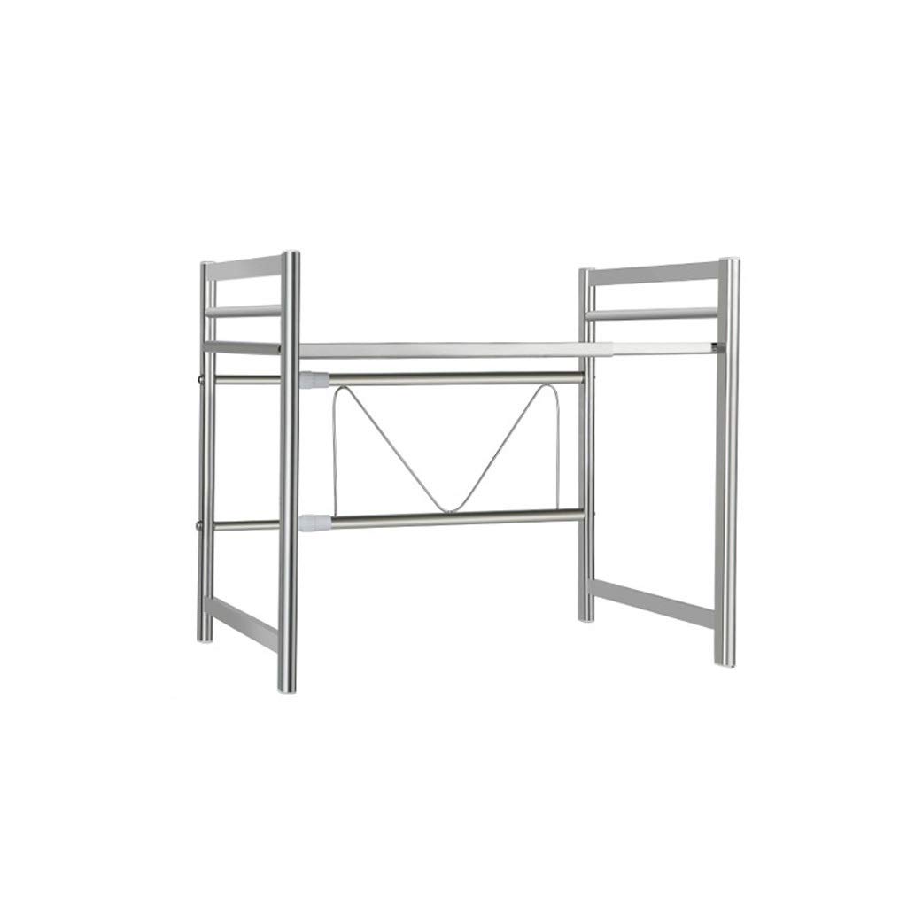 GTHTUHFD Adjustable 304 Stainless Steel Kitchen Storage Rack - Versatile Microwave Spice And Bread Rack For Home & Office - Perfect Kitchen Nization Solution