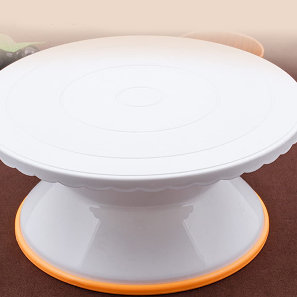 Veemoon Plato Rotatorio para Pasteles de White 10 Pulgadas