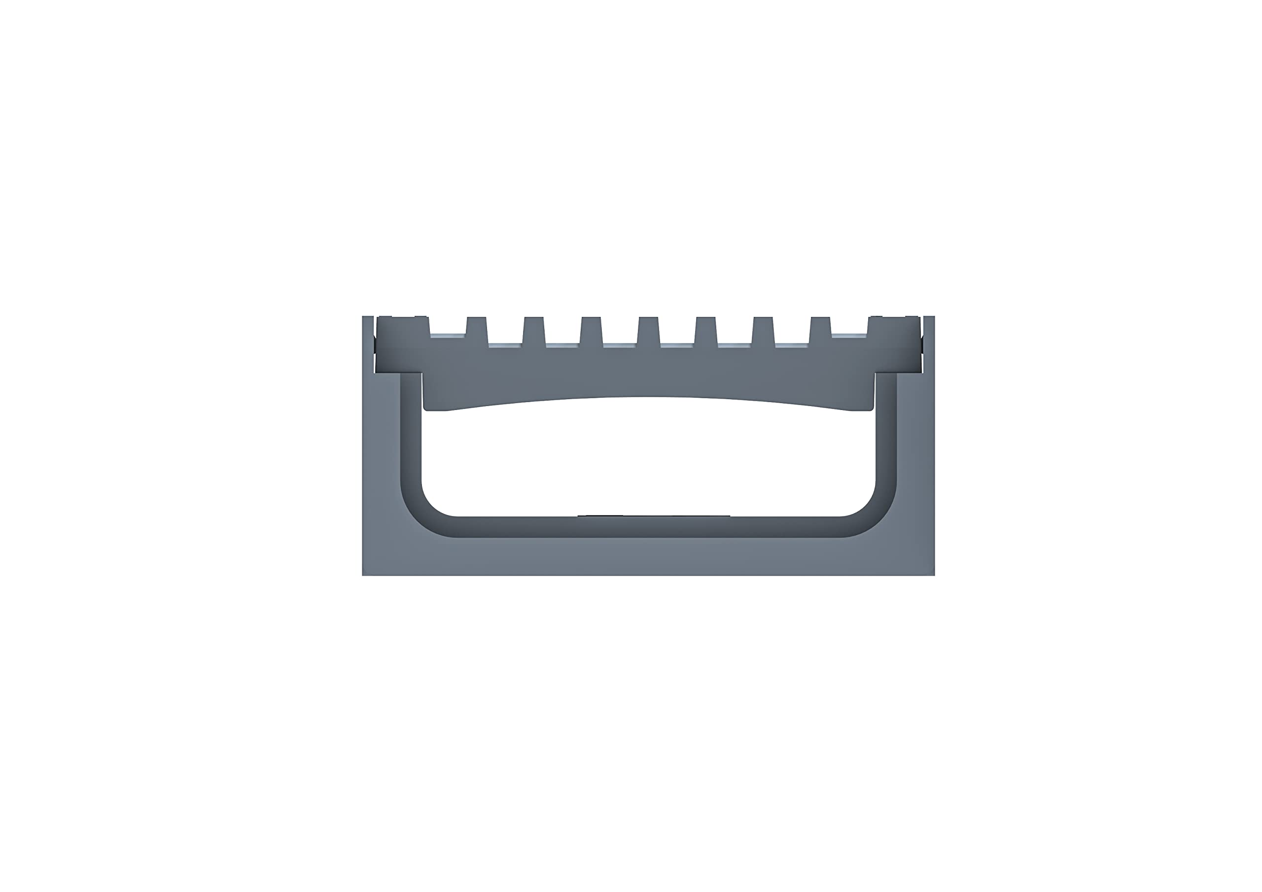 Kit de 3 Caniveaux Extérieur Gris Drainage Eaux Pluviales Grille Maille Plastique 1mx120x54,5mm