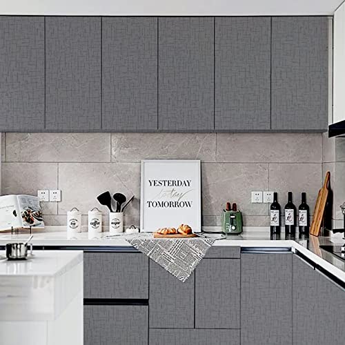 Wadile Textured Peel And Stick Wallpaper 15.7In X 78.7In, Faux Grasscloth Contact Paper Waterproof, Vinyl Linen Fabric Wall Paper Self Adhesive Removable #TOP1