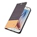 Produktbild Samsung Galaxy S6 Handyhülle, Hochwertige Flip Case Tasche aus Premium Leder, schwarz-braun mit Magnetverschluss von mangao® Hüllen