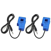 Vista 1 de 2 unids SCT013 no invasivo Split AC Core Transformador de corriente Sensor SCT-013-005 (5A 1V 1%)