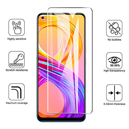 SCDMY Custodia per Realme 8 PRO Cover + [3 Pezzi]