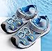 DADAWEN Boy's Girl's Outdoor Athletic Strap Breathable Closed-Toe Water Sandals (Toddler/Little Kid/Big Kid)
