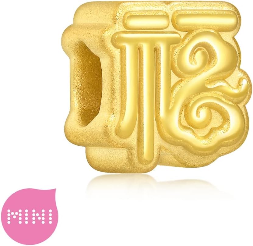 CHOW SANG SANG 999 24K Gold Charme Mini Charm Auspicious Cloud with Felicity Charm Bracelet for Women 93736C