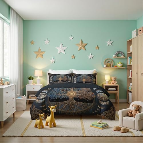 Housse de couette 140x200 texturée debleu foncé avec fermeture éclair invisible - 6