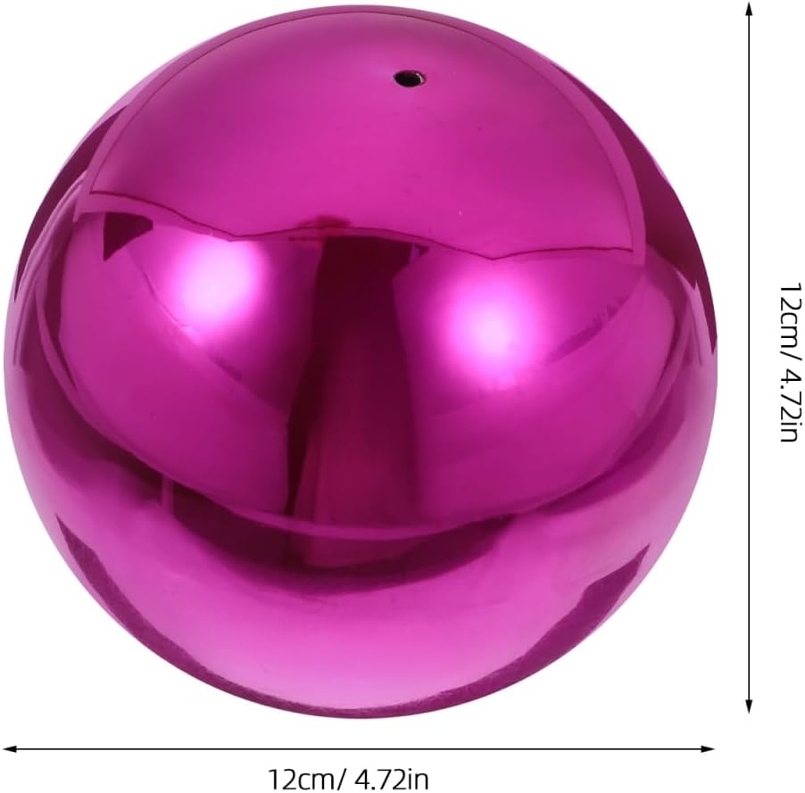 IMIKEYA Stainless Steel Gazing Ball, Purple, 4.72 Inch