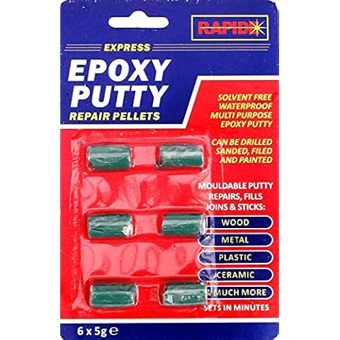 STOREX Epoxy Putty Repair Pellets, Waterproof Epoxy Putty Repair Pellets 6x5g Ceramic,Metal,Wood Plastic Etc Filler Cover