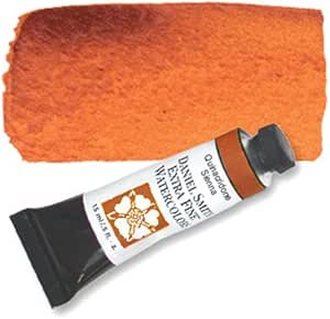 Daniel Smith Extra Fine Watercolor Paint, 15ml Tube, Quinacridone Sienna, 284600093, 0.5 Fl Oz (Pack of 1)