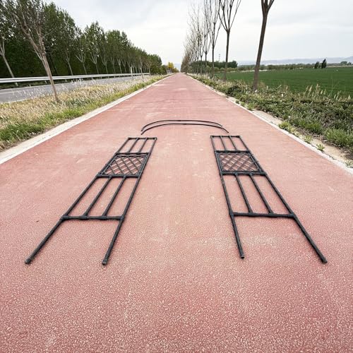 Duży metalowy łuk ogrodowy, 250 cm wysokości, ocynkowana stal, altanka, krata, do roślin pnących, na zewnątrz, pergola ślubna, dekoracja, łuk pokryty PE na ceremonie