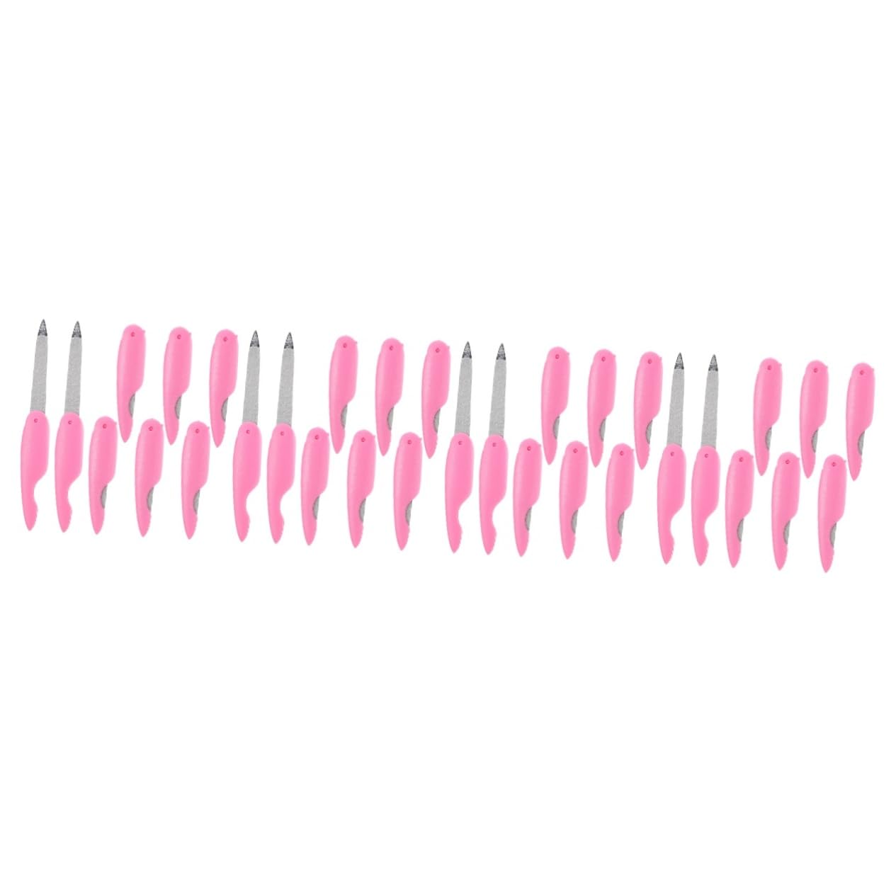 Healeved 32pezzi Limette Per Unghie Metallo Doppia Faccia Strumenti Professionali Per Manicure e Pedicure Di Limette Compatte Per Unghie Fatte Casa e Nei Saloni