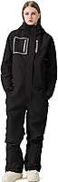 WOWULOVELY Women's One Piece Ski Suit - Windproof Waterproof Breathable Snow Jumpsuit for Skiing Snowboarding