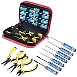 CENPEK 10 in1 RC Tools Set Stainless Steel Screwdriver Pliers Hex Sleeve Socket Repair Hobby Kits for RC Car Boat Quadcopter Helicopter Multirotors Models