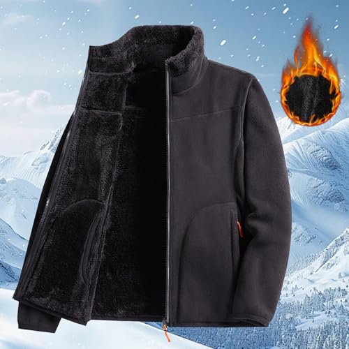 Womens Sherpa Lined Coats Teddy Fleece Winter Warm Full Zip Stand Collar Jackets Casual Soft Plush Fluffy Comfy Coat2