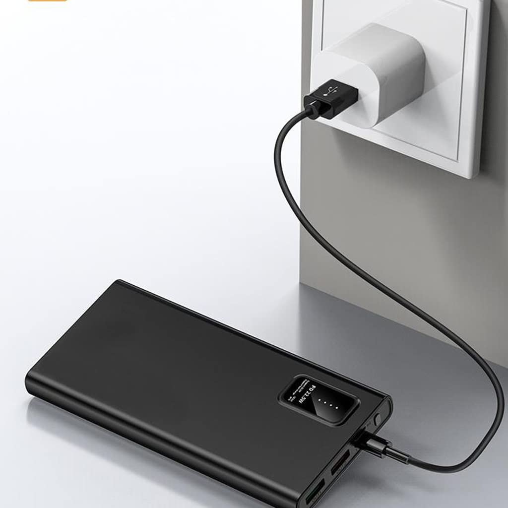 JJJ 10000 mAh dwukierunkowy super szybkie ładowanie powerbank o dużej pojemności lekki przenośny powerbank do szybkiego ładowania (kolor: biały)