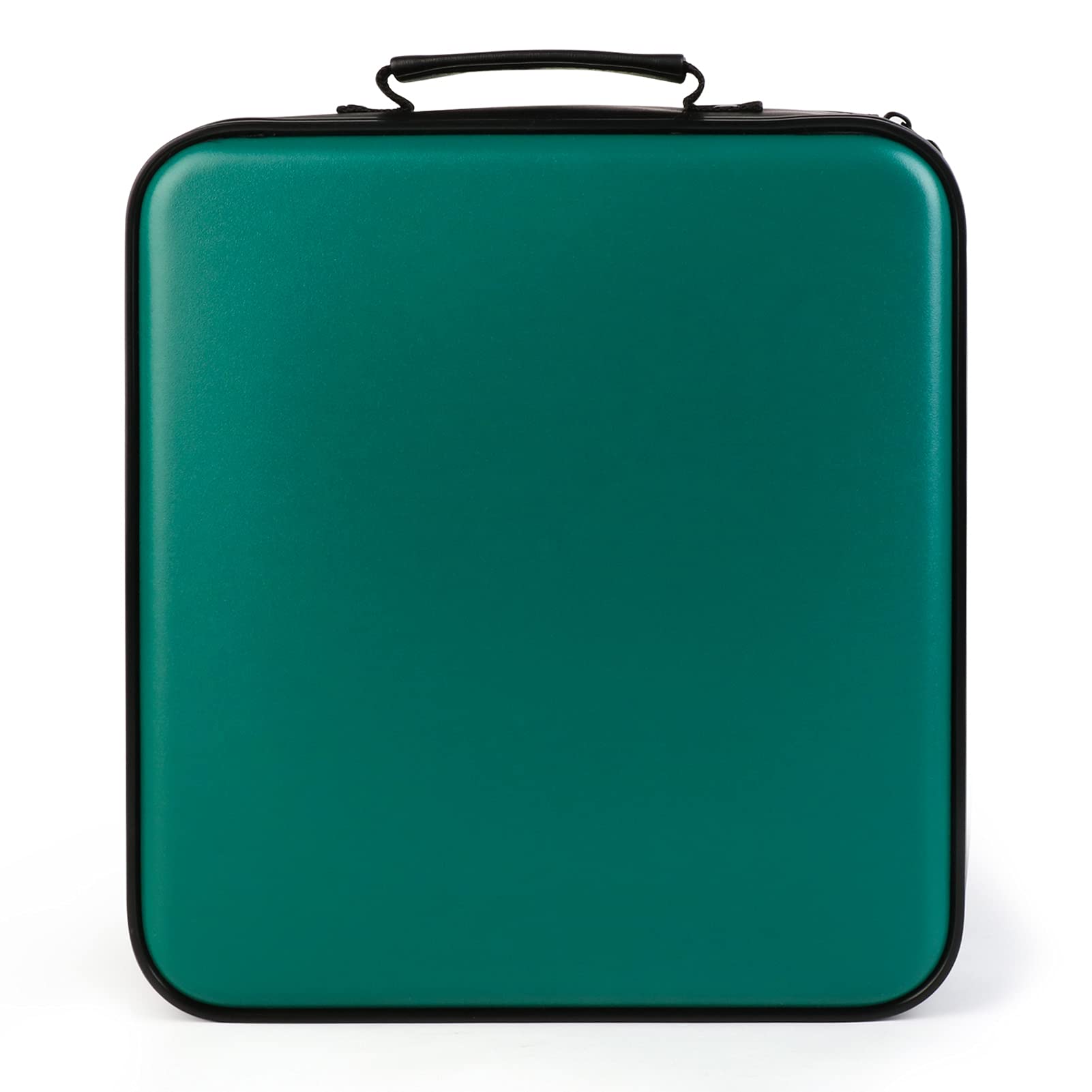 CD Case DVD Holder Storage: 240 Capacity DVD Case Organizer CD Storage Large DVD Binder Protective Portable CD Wallet Disc Holder CD Folder Blu Ray Album Sleeves Hard Carrying Bag for Car (Dark Green)