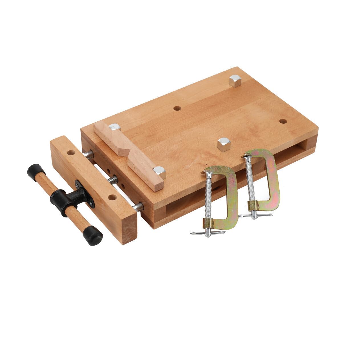 Draagbare schaafbank, mobiele werkbank, 53 x 28 x 7 cm, mini-werkbank